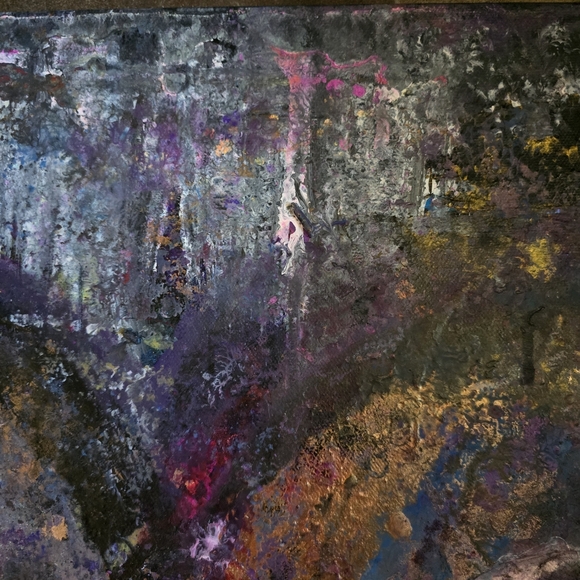 HANDCRAFTED Abstract Painting HANDPAINTED & HANDMADE Wall Art Decor 24"x30 - Picture 6 of 17